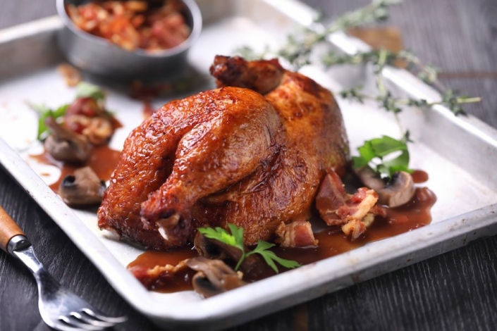 Roast Chicken with Diane Sauce – Poulet Thailand